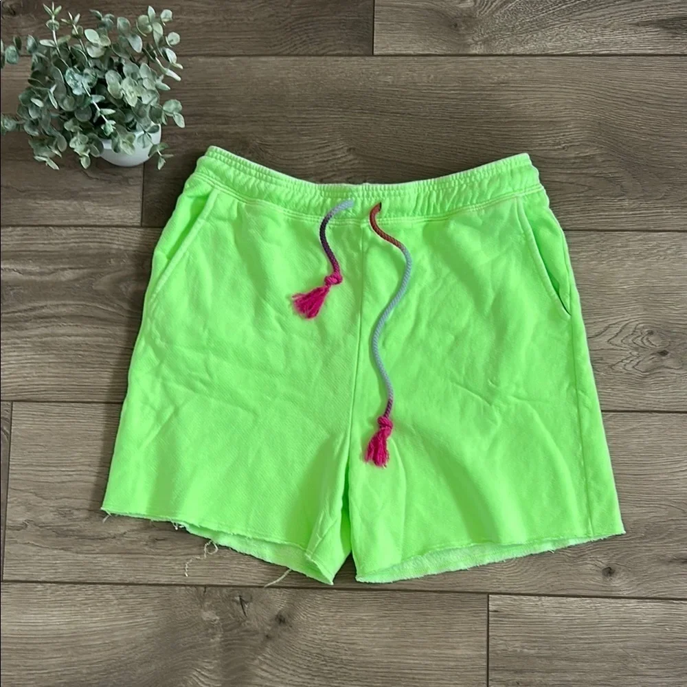 NWT SUNDRY Women’s Neon Green Shorts Size 2 (Medium 8/10)